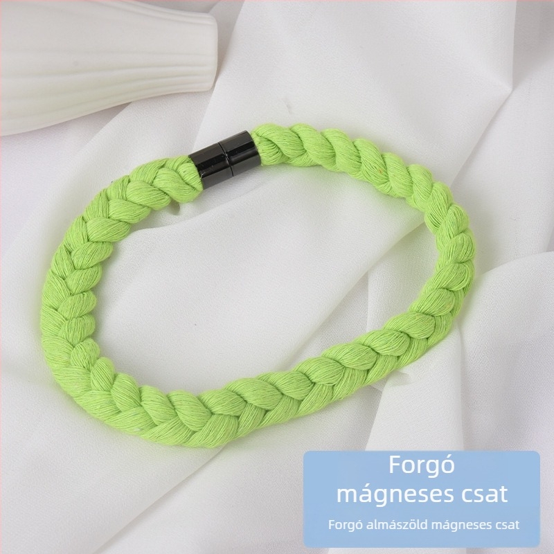 Nordic stílusú függönykötők, kézzel szőtt csavart pántok, poliészter-pamut anyag, Ming qian, testreszabás elérhető