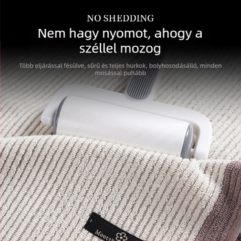 Prémium vastag, csíkos törölközőkészlet – arc- és törölköző, három darabos készlet díszdobozban