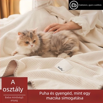 Törölköző pléd — pamut, 800–999 g, minden évszakban használható, modern minimalista stílus