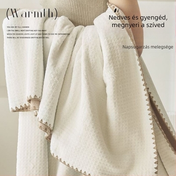 Törölköző pléd — pamut, 800–999 g, minden évszakban használható, modern minimalista stílus