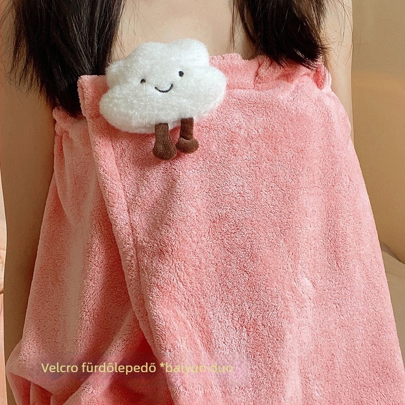 Pamut fürdőköntös mellkas körbefogó dizájn - gyorsan száradó, uniszex, nedvszívó, őszi használat