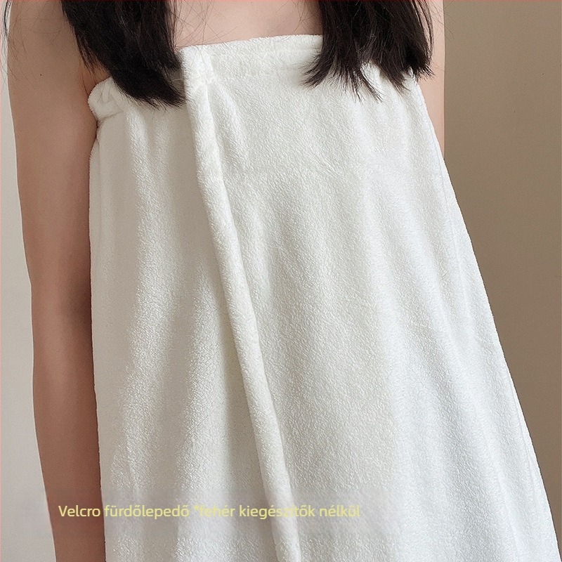 Pamut fürdőköntös mellkas körbefogó dizájn - gyorsan száradó, uniszex, nedvszívó, őszi használat