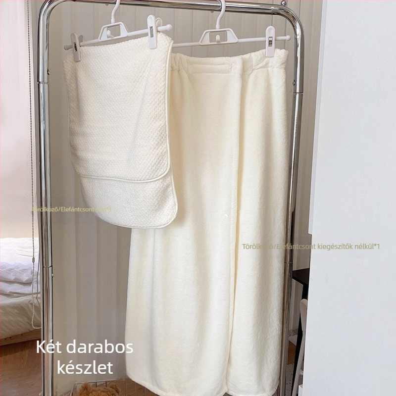 Pamut fürdőköntös mellkas körbefogó dizájn - gyorsan száradó, uniszex, nedvszívó, őszi használat