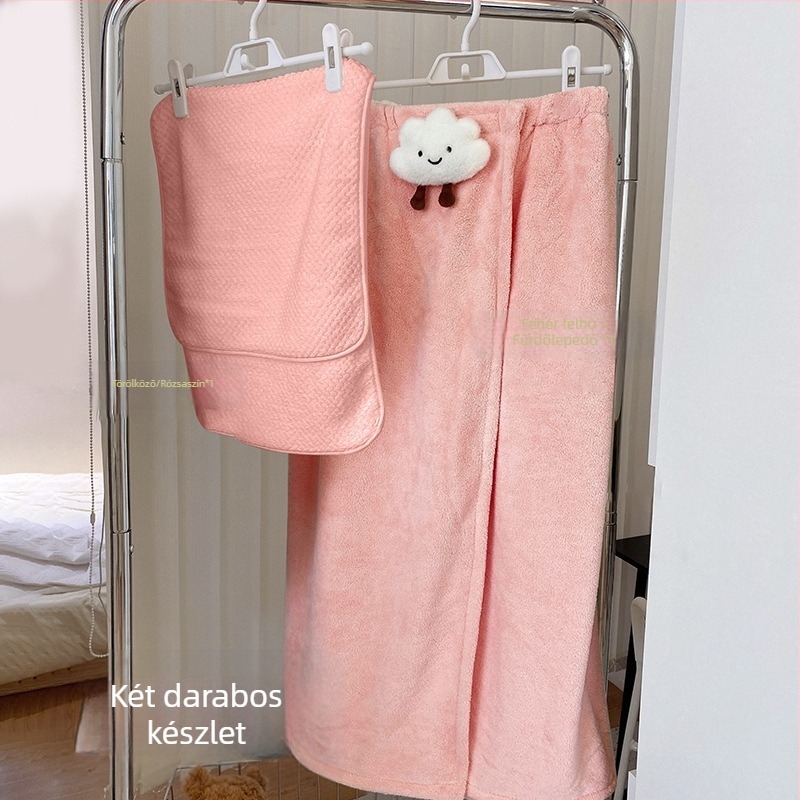 Pamut fürdőköntös mellkas körbefogó dizájn - gyorsan száradó, uniszex, nedvszívó, őszi használat