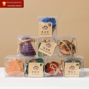 Runyangshi kristálykő minta – természetes kristály gyerekek tudományos oktatásához, PP zacskóban csomagolva, modern minimalista ajándéktárgy