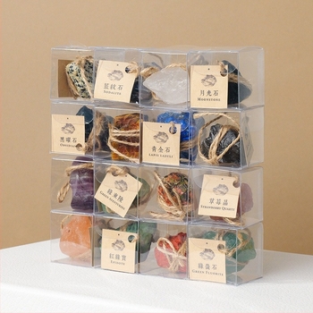 Runyangshi kristálykő minta – természetes kristály gyerekek tudományos oktatásához, PP zacskóban csomagolva, modern minimalista ajándéktárgy