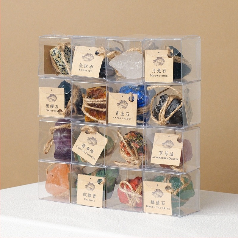 Runyangshi kristálykő minta – természetes kristály gyerekek tudományos oktatásához, PP zacskóban csomagolva, modern minimalista ajándéktárgy