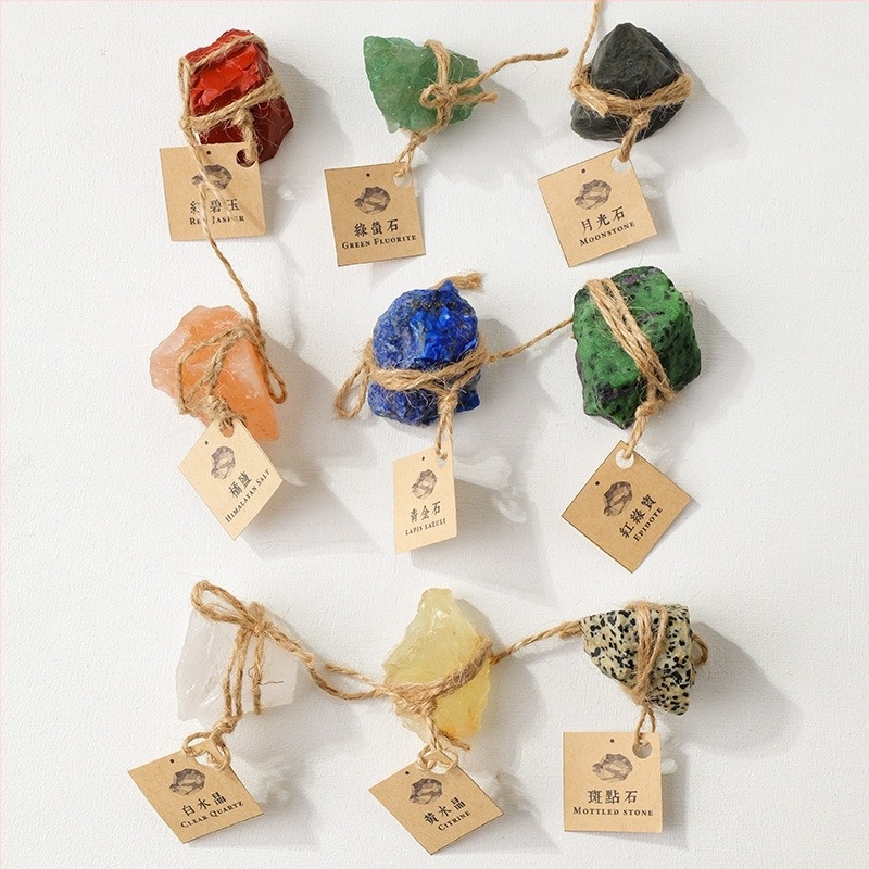 Runyangshi kristálykő minta – természetes kristály gyerekek tudományos oktatásához, PP zacskóban csomagolva, modern minimalista ajándéktárgy