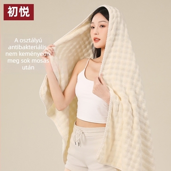Bo Chu Hui korall fleece fürdőlepedő készlet, 3 db, 500 g+ tömeg, 150D szálak, sima szövés