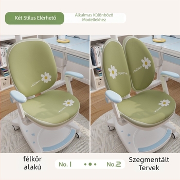 Gyerek tanuló székhez való huzat, szabálytalan forma, tej-selyem anyag, lélegző, porálló, színtartó, minimalista stílus, rajzfilm mintával