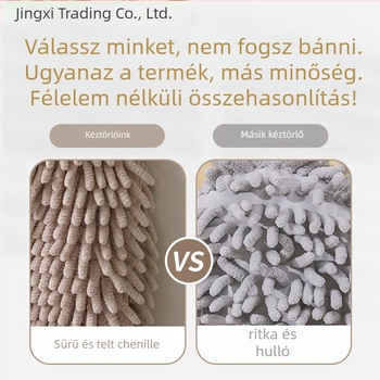 Chenille kéztörlő, Scenery márka, 200 g+, 60 szál, akasztóval