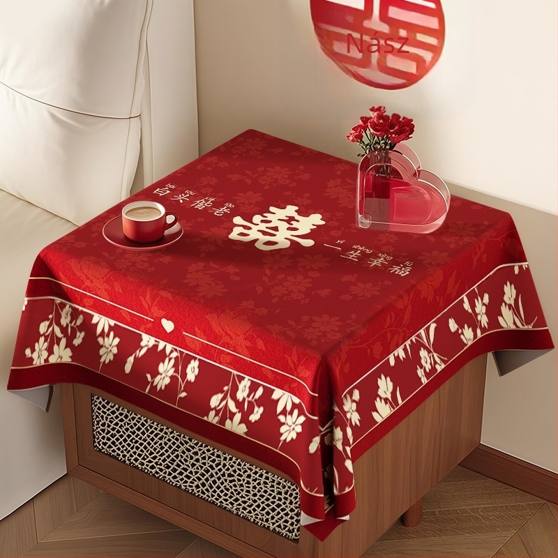 Flanel anyagú éjjeliszekrényhuzat, modern kínai stílus, porvédő / kanapéhuzat / légkondicionáló védő