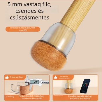Némító széklábvédők és asztallábsapkák – vastag, kopásálló bútorlábvédők zajcsökkentésére