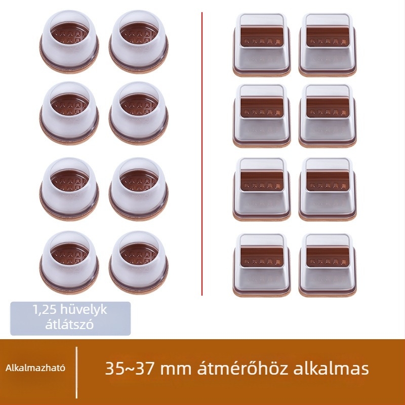 Némító széklábvédők és asztallábsapkák – vastag, kopásálló bútorlábvédők zajcsökkentésére