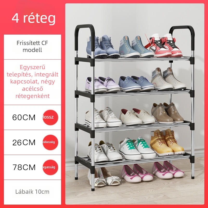 Cipőállvány, fémből, moduláris 2-7 szinttel, modell XXJ, márka Yaruifan, modern minimalista stílus