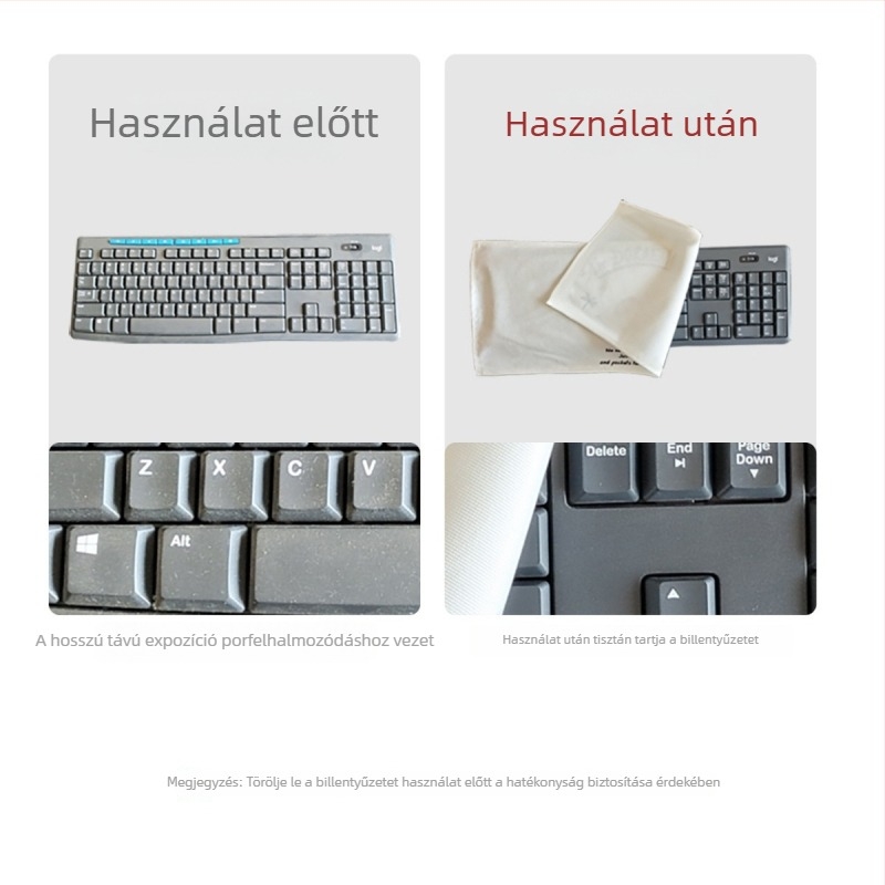 INS-stílusú porvédő kendő billentyűzethez, asztali számítógéphez, monitorhoz és laptophoz