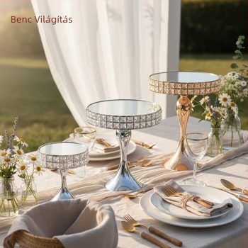 Original üveg tortaállvány desszertasztalhoz, karácsonyi dekoráció, stílus 1073098860