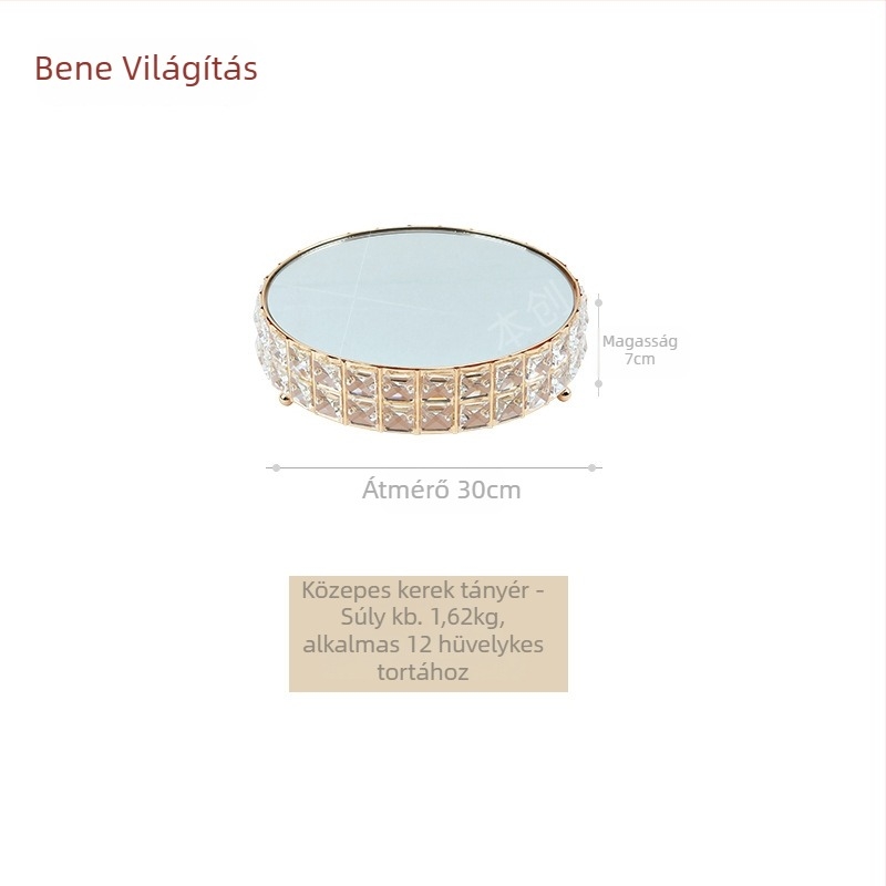 Original üveg tortaállvány desszertasztalhoz, karácsonyi dekoráció, stílus 1073098860