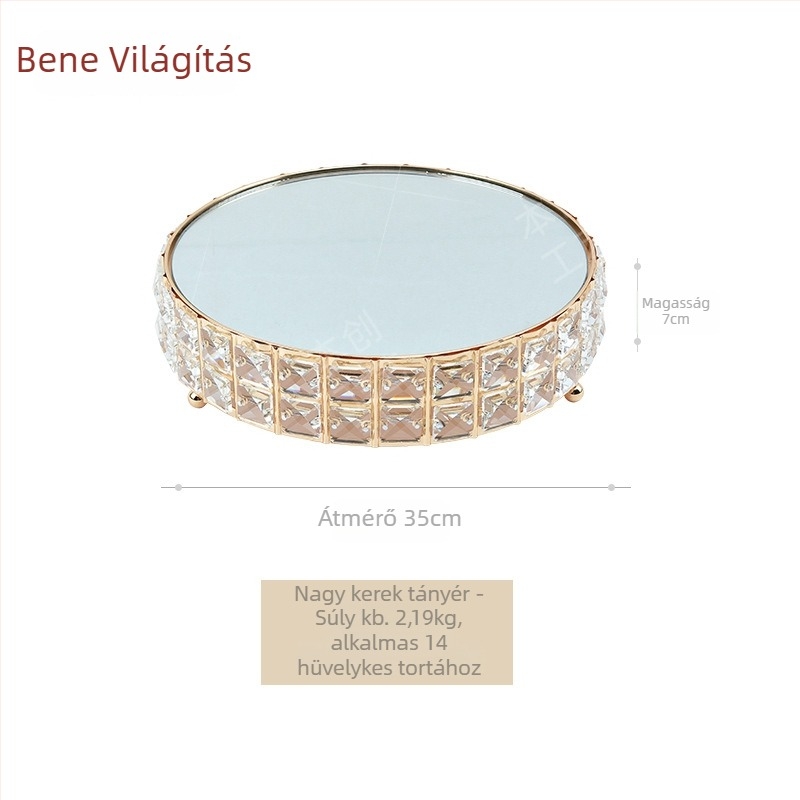 Original üveg tortaállvány desszertasztalhoz, karácsonyi dekoráció, stílus 1073098860