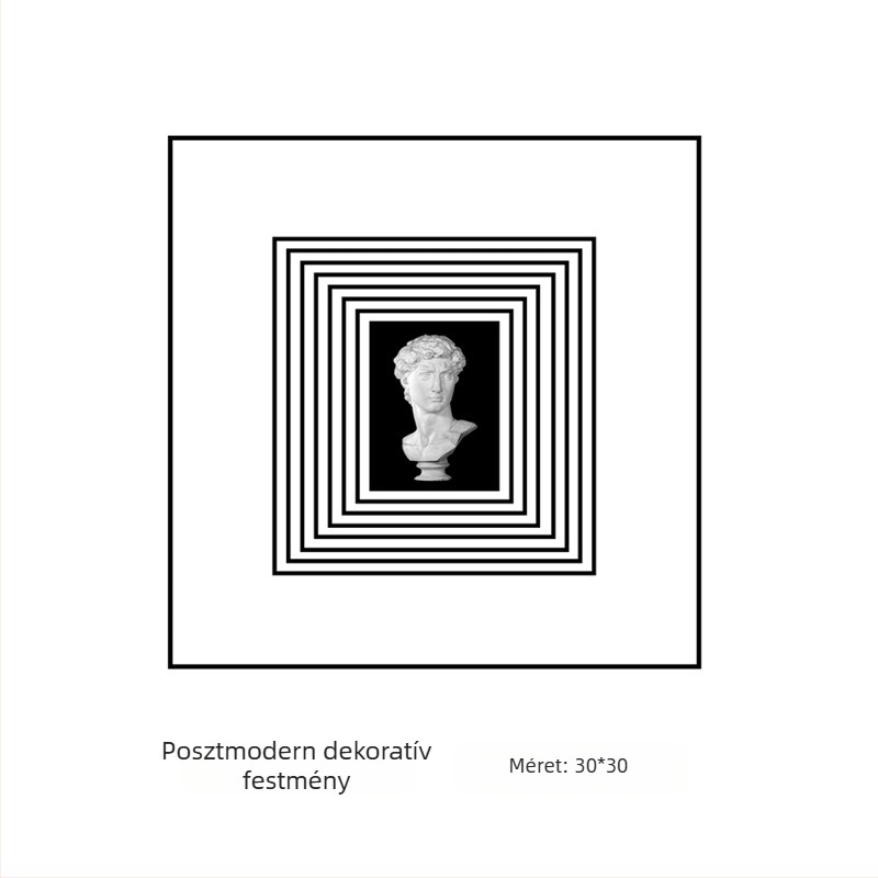 Kerámia absztrakt geometriai figura szobor – egyszerű, modern stílusban, Craftsman Thirteen márkával (Készítő kód 553186337)