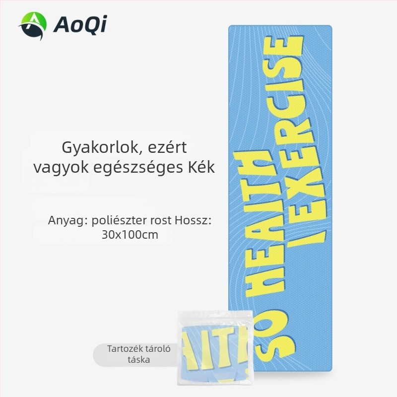 Sporttörölköző hímzett mintával, poliÉSészter, 160 g, 5–10 s nedvességfelszívás, logó nyomtatása elérhető