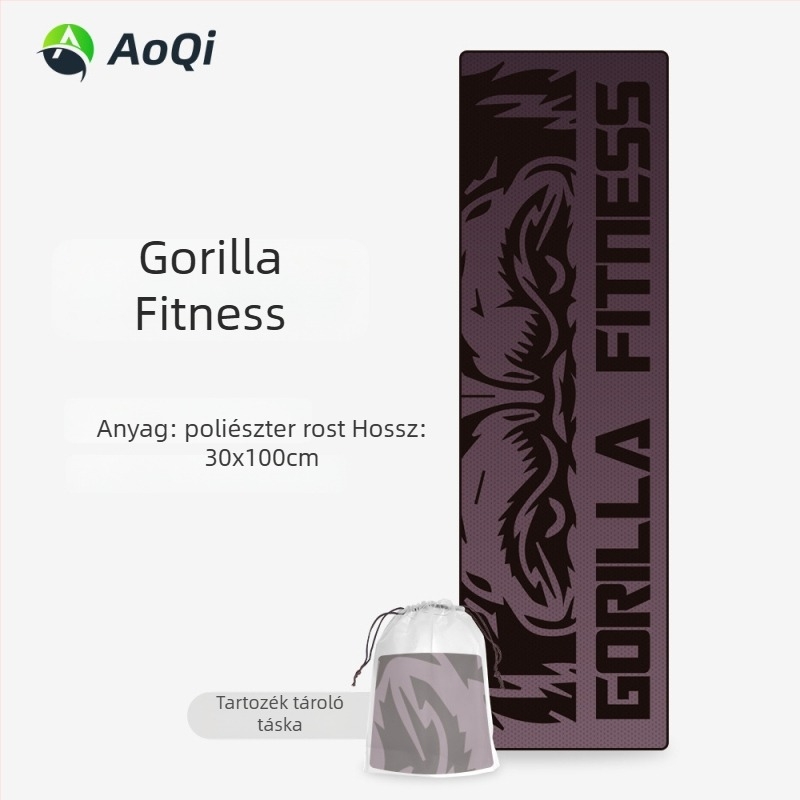 Sporttörölköző hímzett mintával, poliÉSészter, 160 g, 5–10 s nedvességfelszívás, logó nyomtatása elérhető