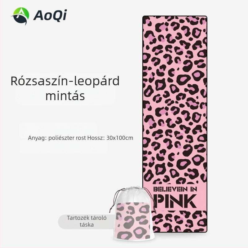 Sporttörölköző hímzett mintával, poliÉSészter, 160 g, 5–10 s nedvességfelszívás, logó nyomtatása elérhető