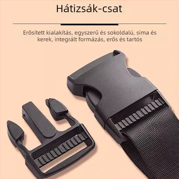 Vastagított műanyag snap-csatt hátizsákokhoz és táskákhoz — állítható, városi egyszerű stílusú poggyász-kiegészítő (Márka: Friendly, Anyag: Műanyag, Kiadás: 2025 tavasza)