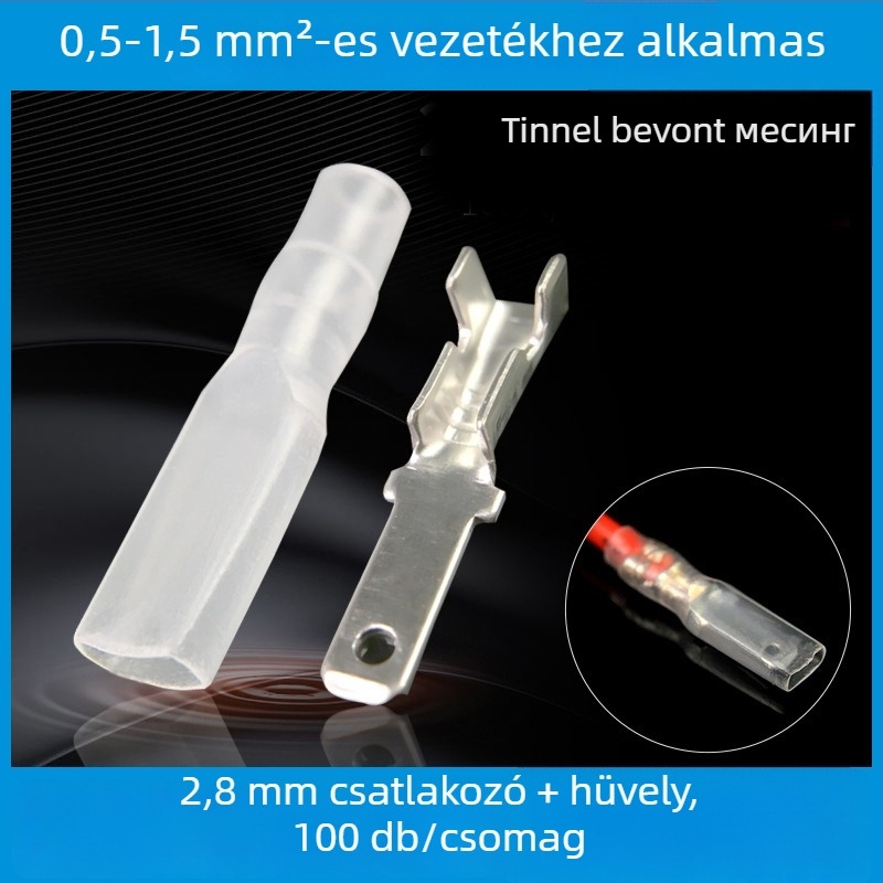 Slot Link LED dugaszoló/konnektor, modell 1, érintkezők ónzott rézből, szigetelő hüvely