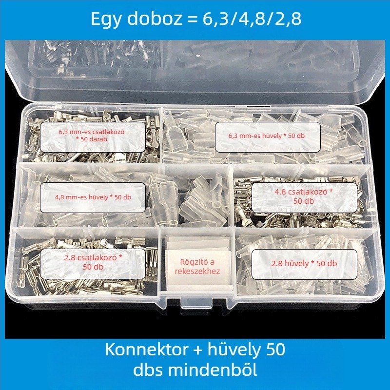 Slot Link LED dugaszoló/konnektor, modell 1, érintkezők ónzott rézből, szigetelő hüvely