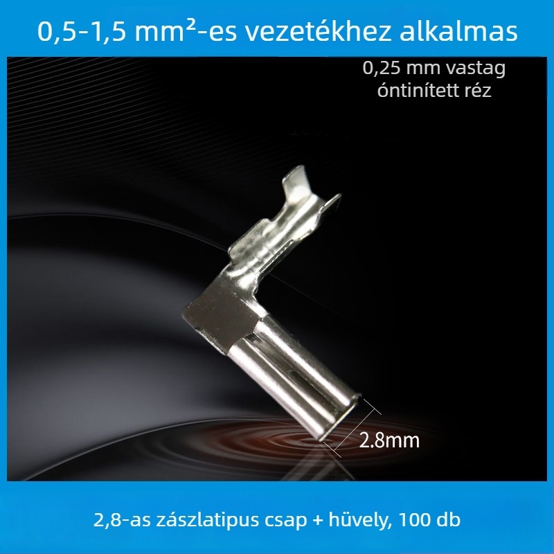Slot Link LED dugaszoló/konnektor, modell 1, érintkezők ónzott rézből, szigetelő hüvely