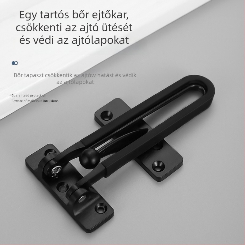 Anti-theft ajtózár, Type A zár, rozsdamentes acél, polírozott/platinált felület, testreszabható