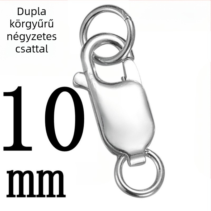 DIY ékszerkiegészítő – S925 ezüst – elektroplattázás – lobster clasp