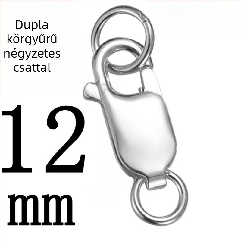 DIY ékszerkiegészítő – S925 ezüst – elektroplattázás – lobster clasp