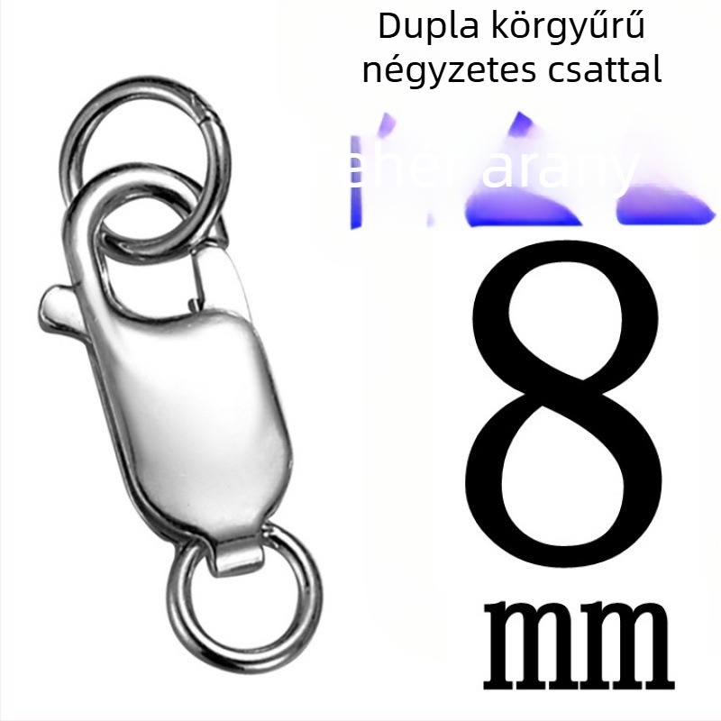 DIY ékszerkiegészítő – S925 ezüst – elektroplattázás – lobster clasp