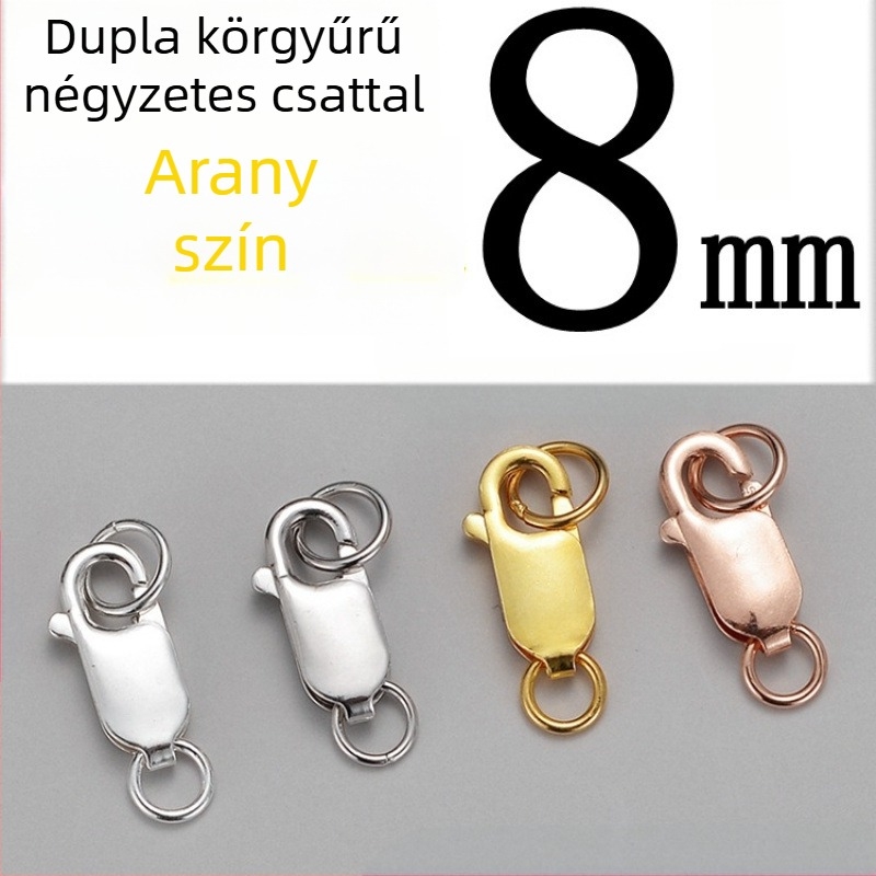 DIY ékszerkiegészítő – S925 ezüst – elektroplattázás – lobster clasp