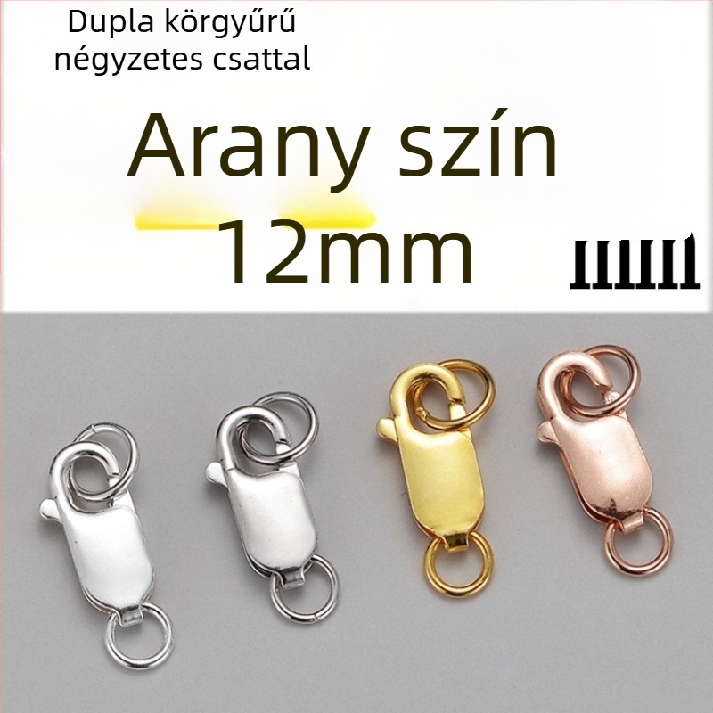 DIY ékszerkiegészítő – S925 ezüst – elektroplattázás – lobster clasp