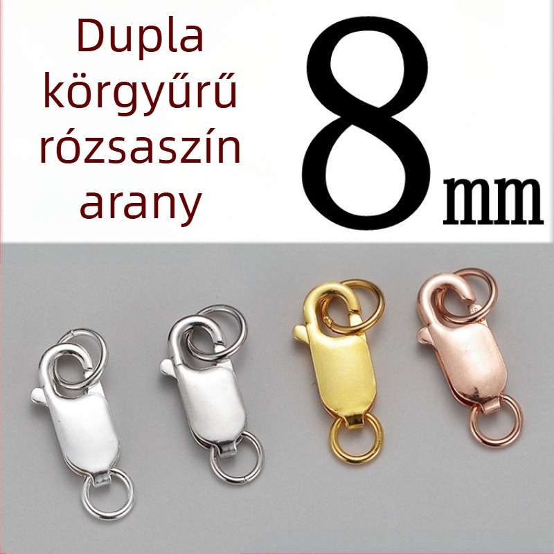 DIY ékszerkiegészítő – S925 ezüst – elektroplattázás – lobster clasp