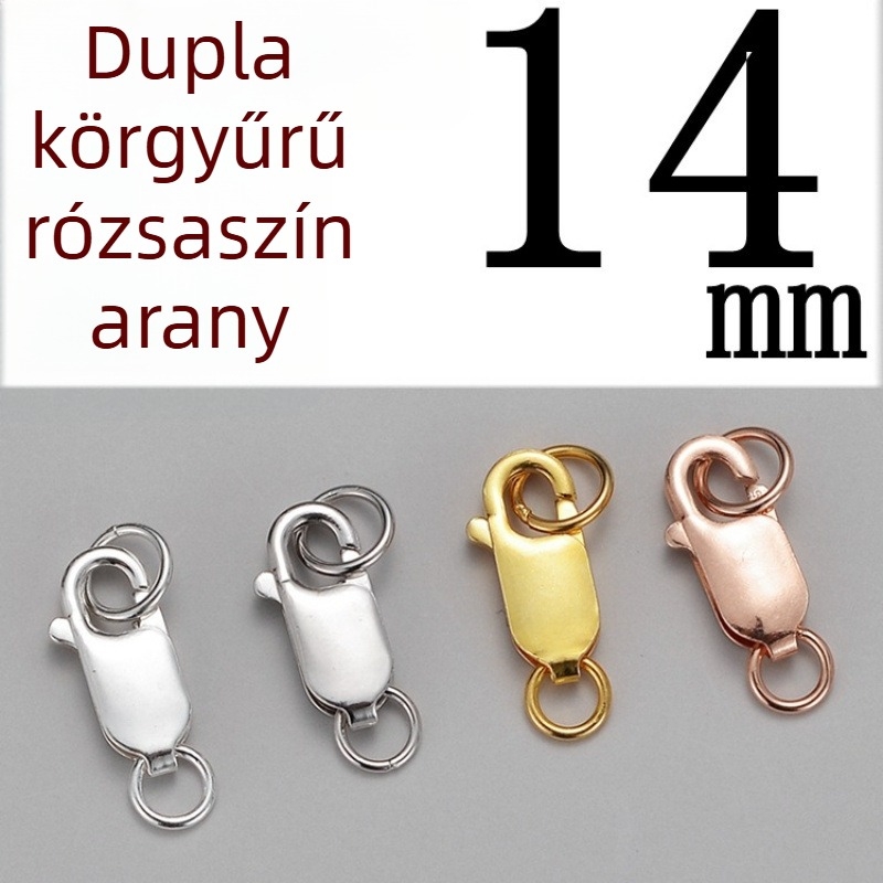 DIY ékszerkiegészítő – S925 ezüst – elektroplattázás – lobster clasp