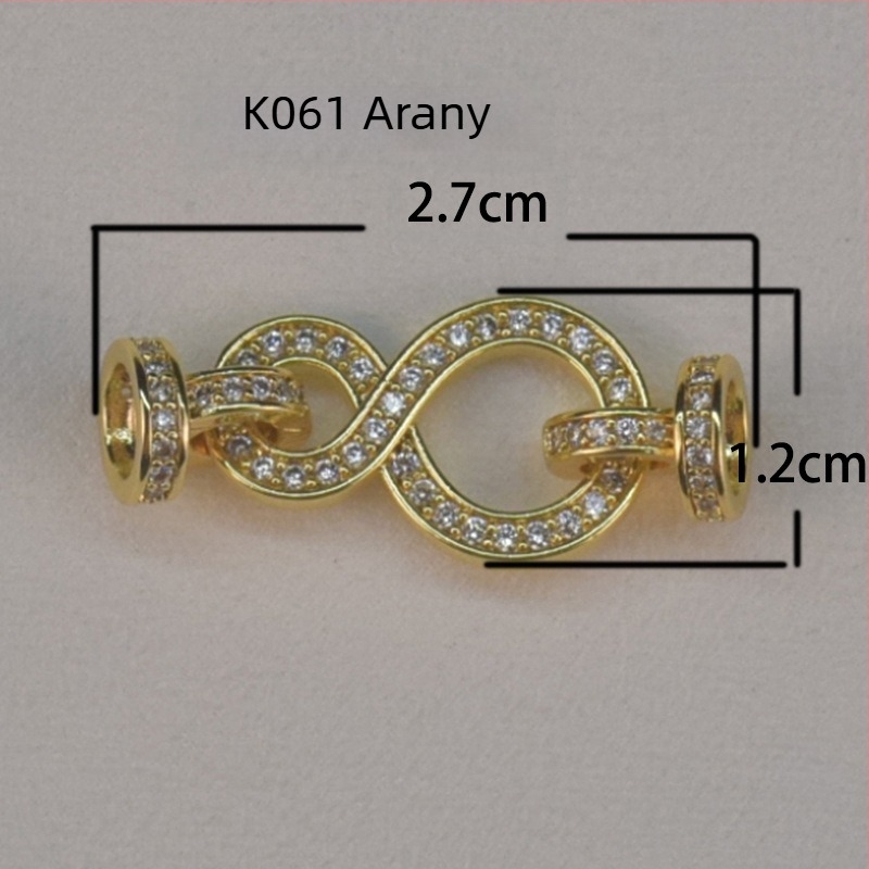 DIY ékszerzár – Gyöngy- és dinnye mag zár, réz, elektroplatálás, karkötőhöz és nyaklánchoz