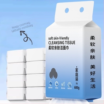 Nagy tekercs arc törölköző, vastagított, egyszer használatos – Haojia tiszta pamut; Anyag: tiszta pamut; Fő összetevők: növényi rostok pamut; Tartalom: 100