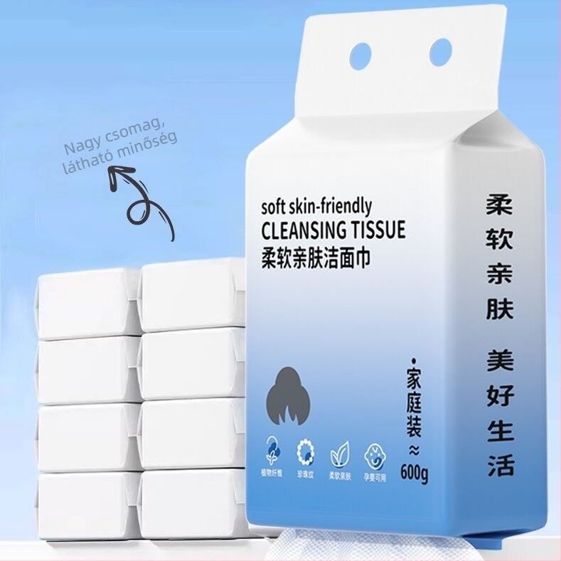 Nagy tekercs arc törölköző, vastagított, egyszer használatos – Haojia tiszta pamut; Anyag: tiszta pamut; Fő összetevők: növényi rostok pamut; Tartalom: 100