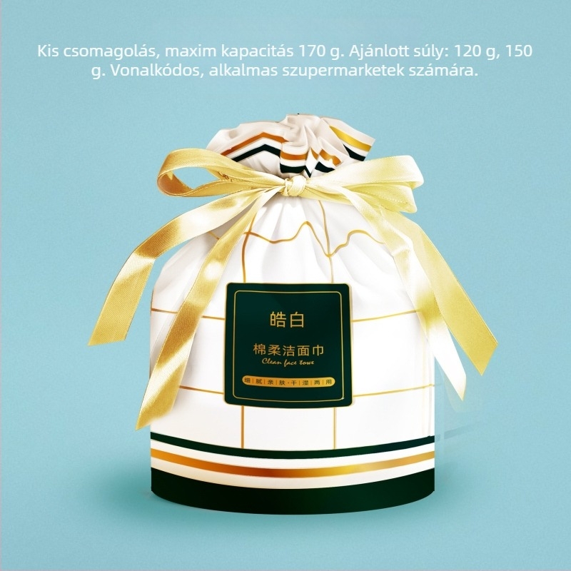 Nagy tekercs arc törölköző, vastagított, egyszer használatos – Haojia tiszta pamut; Anyag: tiszta pamut; Fő összetevők: növényi rostok pamut; Tartalom: 100