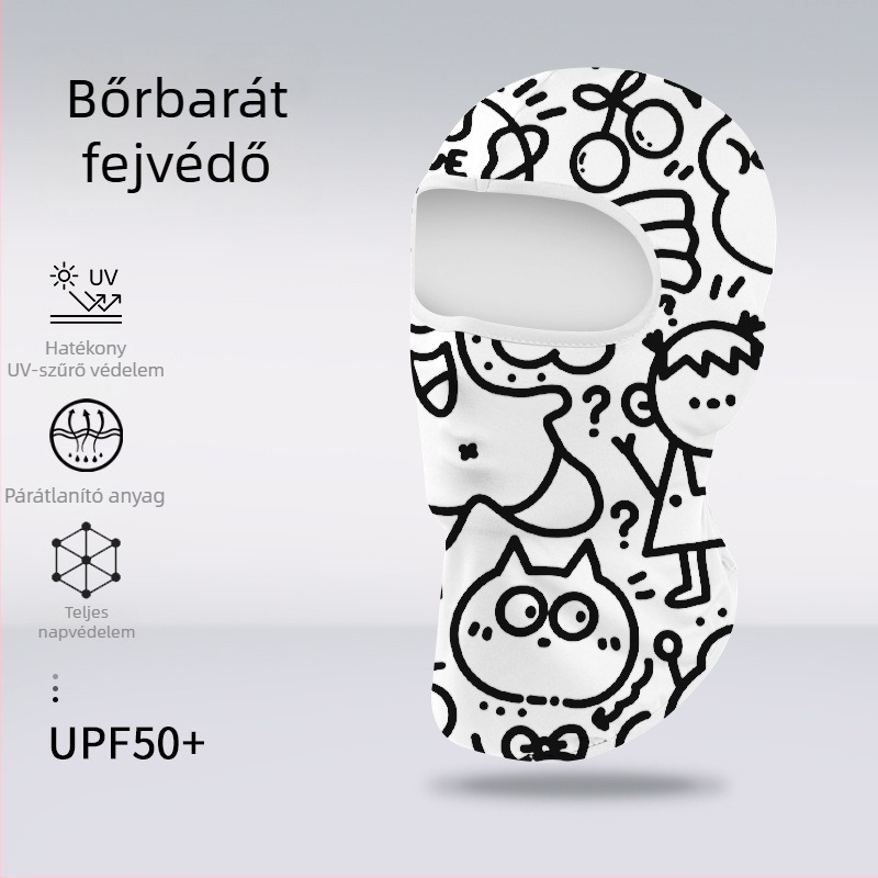 Sportos sapka és fejkendő – Csíkos, Spandex/Lycra, nyomtatott logó, uniszex, kültéri használat