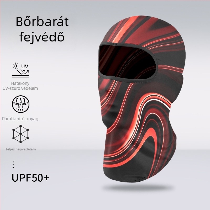 Sportos sapka és fejkendő – Csíkos, Spandex/Lycra, nyomtatott logó, uniszex, kültéri használat