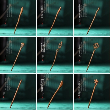 Fa fejfedő, természetes stílusú, virágos díszítéssel, eredet: Chongqing, megjelenés: 2024 tavasza.