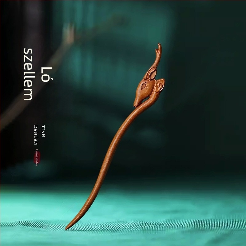 Fa fejfedő, természetes stílusú, virágos díszítéssel, eredet: Chongqing, megjelenés: 2024 tavasza.