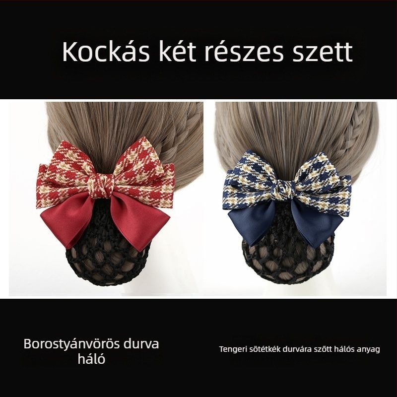 Réz/bronz hajtű hálós dizájnnal, csavaró csattal, wolfrám ötvözet betéttel, pásztor stílus, friss és édes, 2025 tavasza
