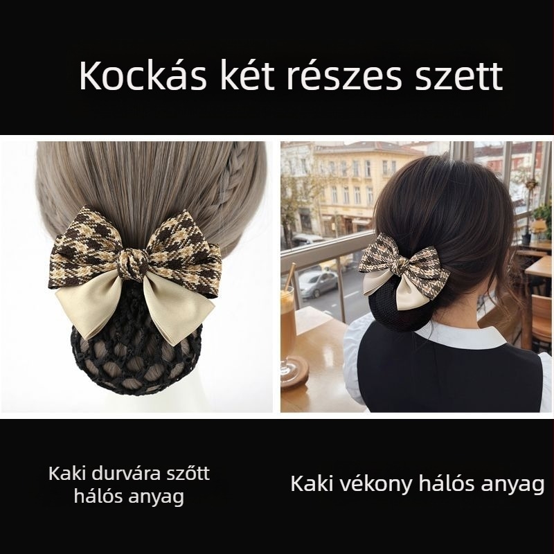 Réz/bronz hajtű hálós dizájnnal, csavaró csattal, wolfrám ötvözet betéttel, pásztor stílus, friss és édes, 2025 tavasza