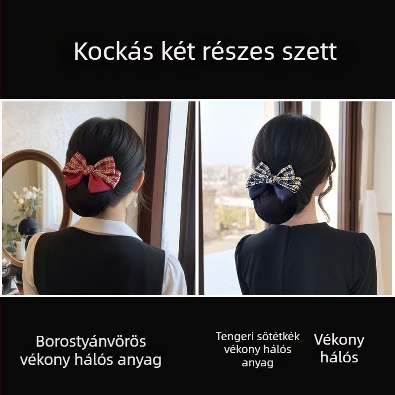 Réz/bronz hajtű hálós dizájnnal, csavaró csattal, wolfrám ötvözet betéttel, pásztor stílus, friss és édes, 2025 tavasza